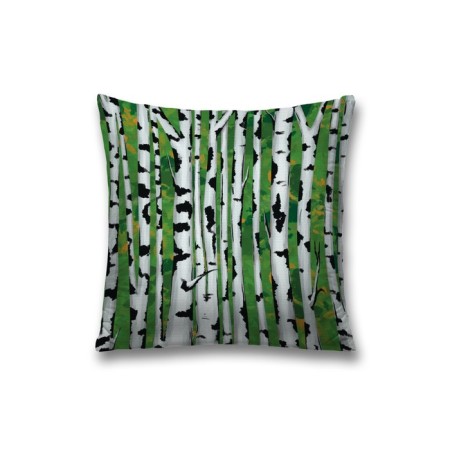 Decorative pillowcase "Birch", on a zipper, size 45x45 cm