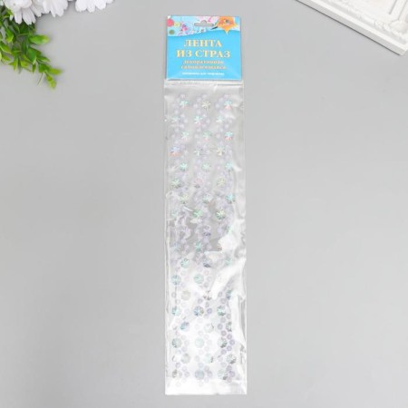 Decorative self -adhesive tape from rhinestones. The length of each 270 mm, width 16 mm.-2
