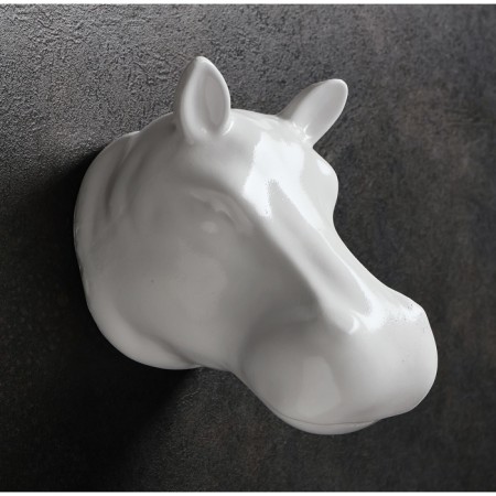 Suspended decor "Hippo" 14x12cm, white