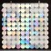 Panel with sequins for photo zones, round, 30*30cm, red color