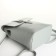 City backpack made of artificial leather with lightning, green color