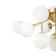 Ceiling light MayToni Mod545CL-12BS, 12XG9, 28W, 60x60x20 cm, color gold