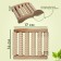 Feet massage "Night Happiness", 17 × 14 × 6 cm, 6 rows, wooden