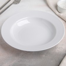 Deep plate, d = 20 cm, 250 ml, white, porcelain