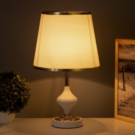 Table lamp "waist" 1x40W E27 white/gold 25x25x43cm-1