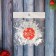 Christmas tree decoration "Snowflake - fluff" (set of 3 pcs) D -10 cm, white