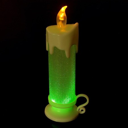 The candle LED "candlestick" shimmers with different colors, white color-2