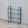Shoe -shoe Dolyana, 4 tiers, 42 × 19 × 59 cm, blue color