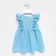Baby dress with ruffles KAFTAN "Muslin", p 26 (80-86cm), blue