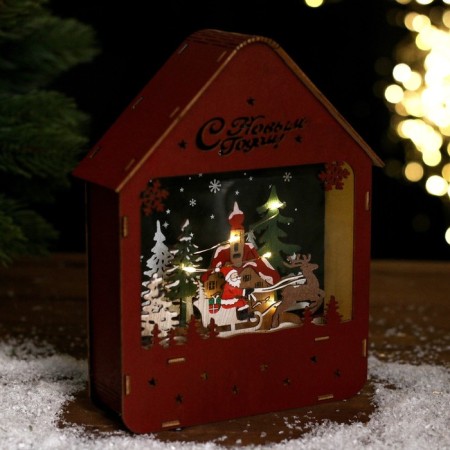 New Year's decor with a new year backlight 16 × 5.5 × 20 cm-2