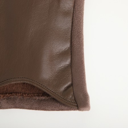 Gloves are female, dimensionless, without insulation, brown color-1