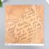 Scrapbooking paper bilateral "leaves and manuscript" density 180 g 30.5x32 cm
