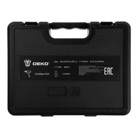 DRAST-SURVENT DEKO GCD12DU3 SET 4, battery, case, equipment 13 pcs, 2x2 ah-13