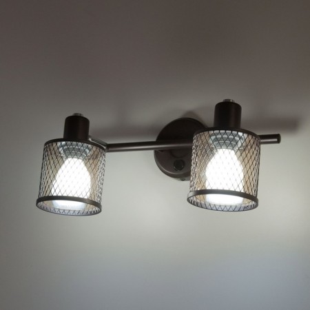 Sconces Citilux "Robin" CL535625, 35x25 cm, 2x40W, E14, brown color-9