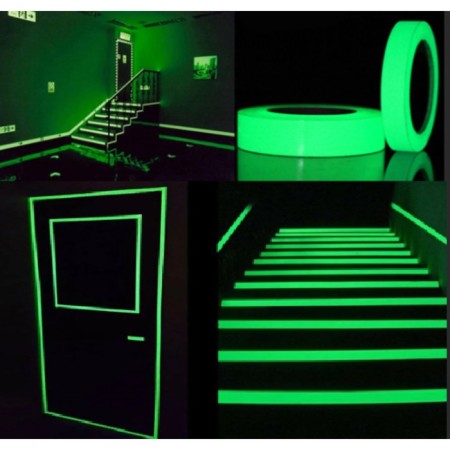 Photoluminescent tape green-yellow glow in the dark 5cm*2m-4
