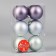 Set of balls plastic D-6 cm, 6 pcs "Elite" mix