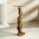 Decorative table "African beauty with a bouquet" gold 38x38x85 cm