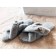 Slippers # 7 women, size 35.5, color gray color