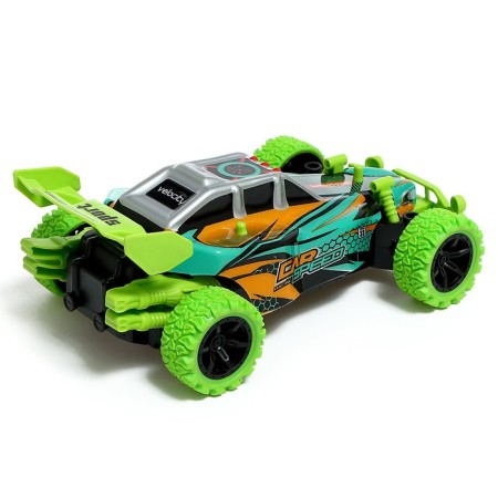 Radio -controlled "Formula" machine, light, with a battery, green color-2
