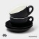 Keramic Tea Magistro Matt Black, 4 items: a cup 210 ml, 2 pcs, a saucer d = 14 cm, 2 pcs
