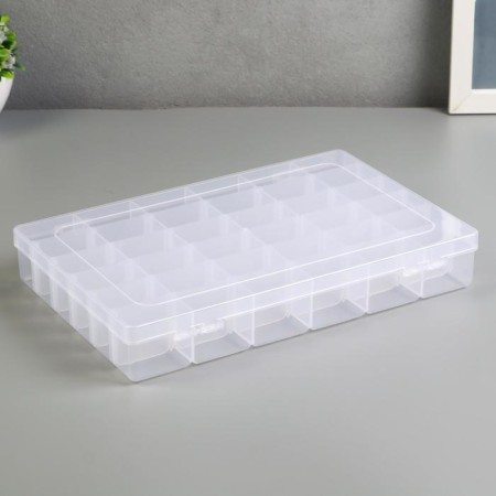 Casket Plastic for trifles "rectangular" 36 departments 4.3x27.5x17.8 cm-2