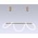 LED LED suspension with the remote control Ambrella Light, Line, FL10535, LED, 53 W, 3975LUM, 3000-6400K, Brass color