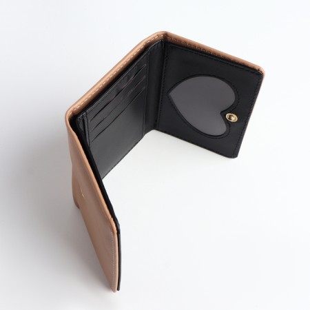 Baby wallet on the button, beige color-3