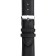 Watch strap, male, 20 mm, harness 90 mm, larynx 110 mm, genuine leather, black