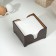 Wooden napkin "Mokko", without engraving, with napkins, chocolate color