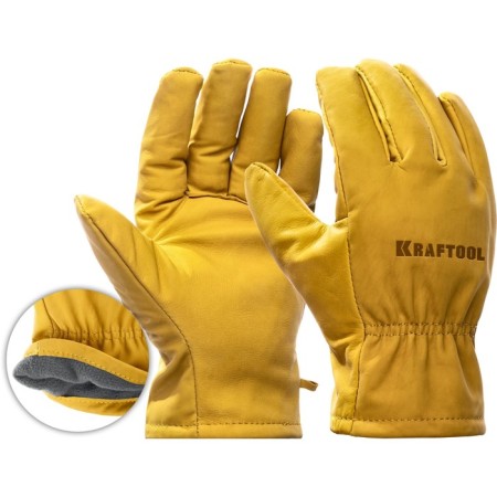 Kraftool Extrem 1136-XL gloves, leather, size XL