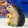 Garden figure "Hedgehog with apple" 26cm