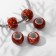 Bead "Paints", 1.3 × 1, red color
