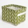 Textile basket of the shade color is green, 12*15*20 cm