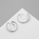 Earrings Metal "Bohemia" waltz, color silver