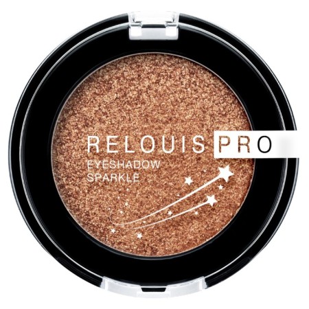 Feature shadows Relouis Pro Eyeshadow Sparkle, tone 04 Goddess/gold, 2.9 g