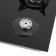 Honing panel HOMSAIR HGG641EBK, gas, 4 burners, black