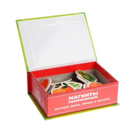 Developing magnets “Studying colors and vegetables - fruits” (set 25 pcs)-4