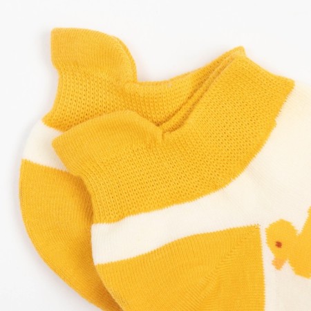 Women's socks minku "abstraction", yellow color, size 36-41 (23-27 cm)-1