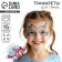 Stencils for makeup "Girls" 15 sheets, reusable