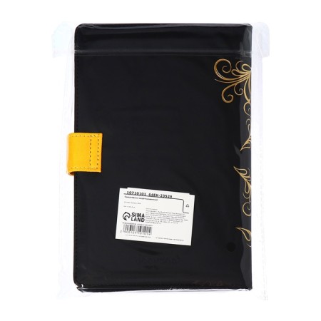 The diary is low, the PVC cover, A5 format, 140 l, cell, with a strap, black-13
