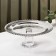Glass stand for a cake on the orbit leg, 31 × 12 cm