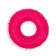 Chewing toy "Ring" Transparent, PP, 6.7 x 2 cm, pink