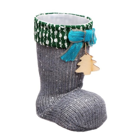 Candy "Boot", with a Christmas tree, color gray color-1