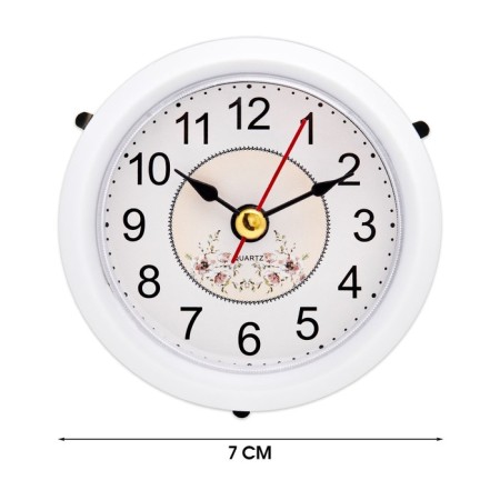 Quartz clock, D-7 cm, 1AA, discrete move