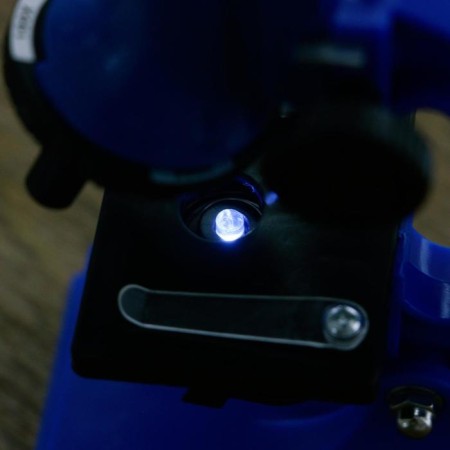 Microscope, increase in an increase in 600x, 300x, 100x, with backlight, 2AA, blue-6