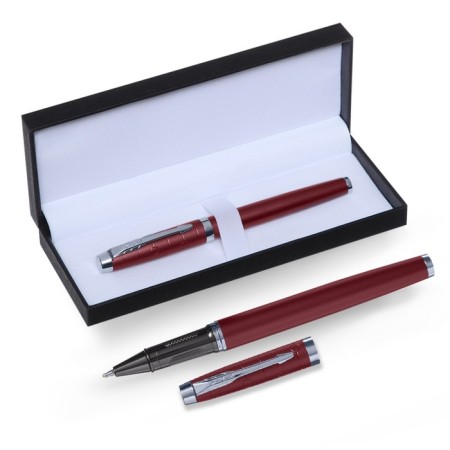 Gift Roller handle, in the leatherette case, Bordeaux body, silver