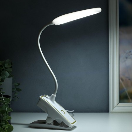 Lamp table clothespin Sensor 3 modes LEDH14 "Golden strip" Lupa USB, 3AAA 44x15x6 cm Risalux-2