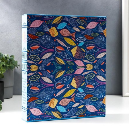 Photo album in 400 photos 9x13 "Multi -colored leaves and fish"