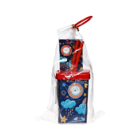 Set of desktop stationery, 6 items, calligrata "sky"