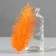 Feather of ostrich 15-20 cm, orange